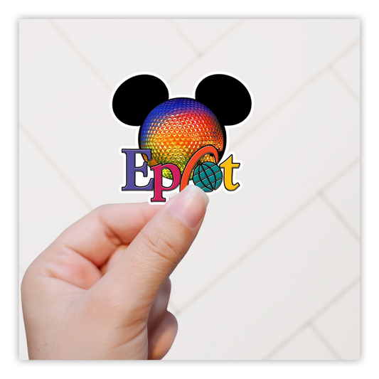 EPCOT Spaceship Earth Mickey Ears Die Cut Sticker (178)