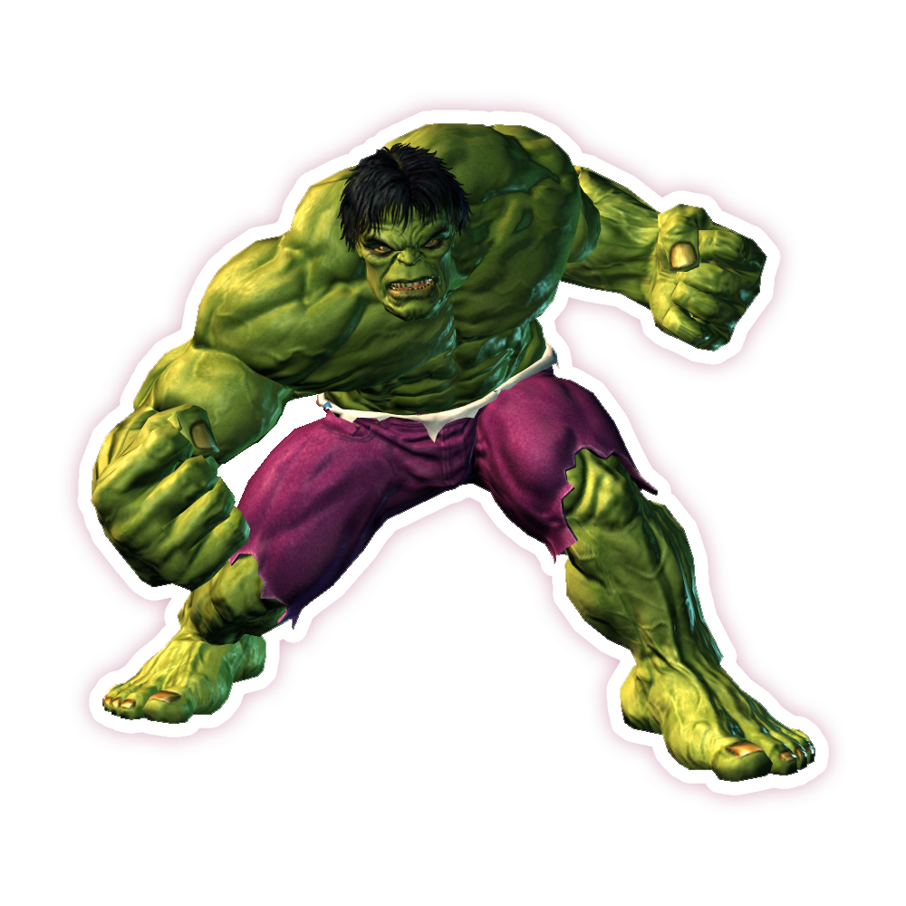 Incredible Hulk Die Cut Sticker (1847)