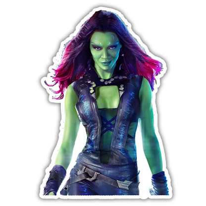 Guardians of The Galaxy Gamora Die Cut Sticker