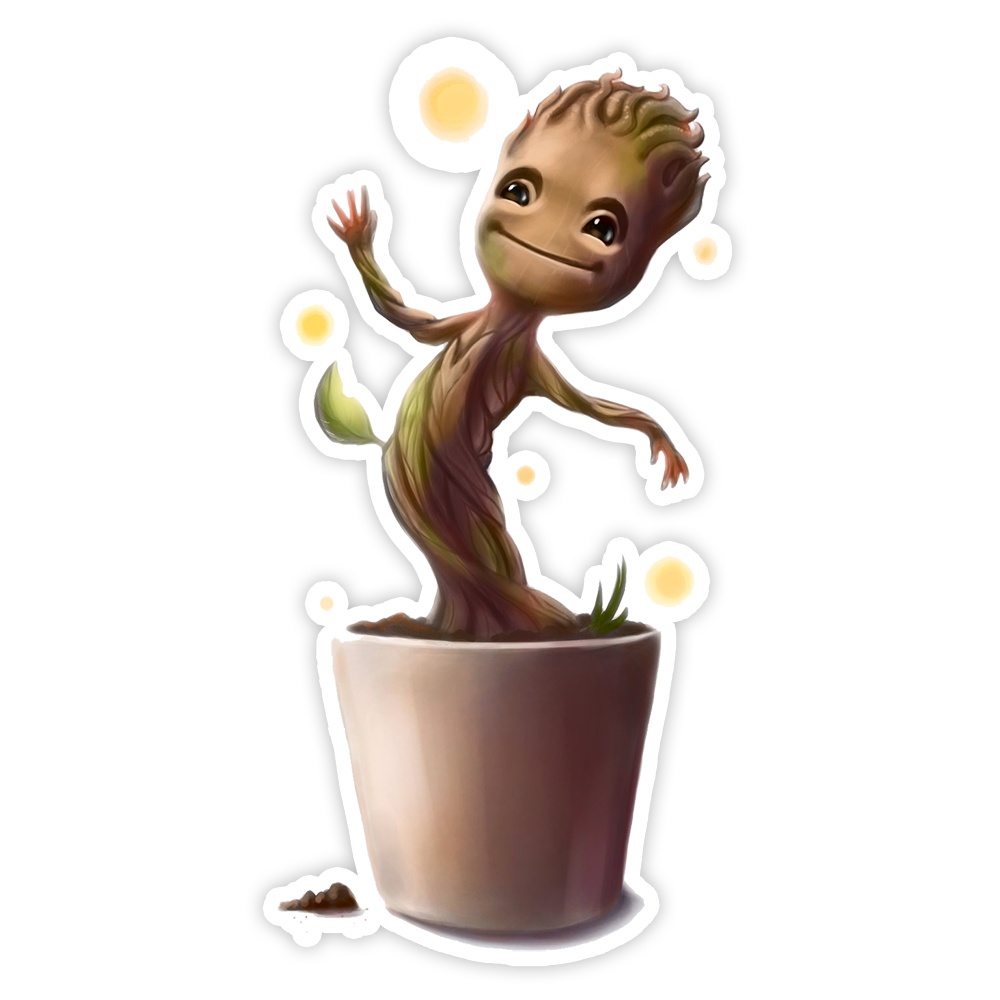 Guardians of The Galaxy Baby Groot Die Cut Sticker (1849)