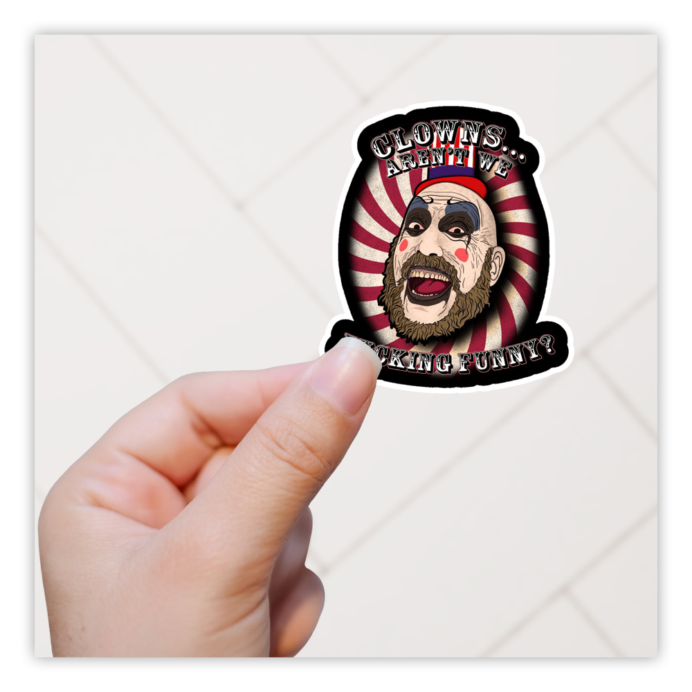 House of 1000 Corpses Devil's Rejects Captain Spaulding Die Cut Sticker (185)