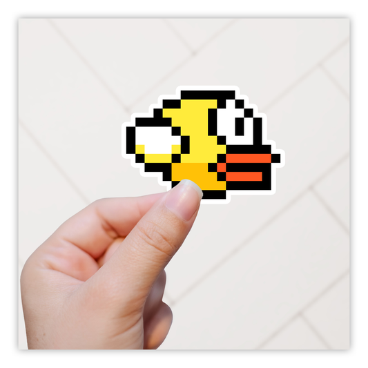 Flappy Bird Yellow Bird Die Cut Sticker