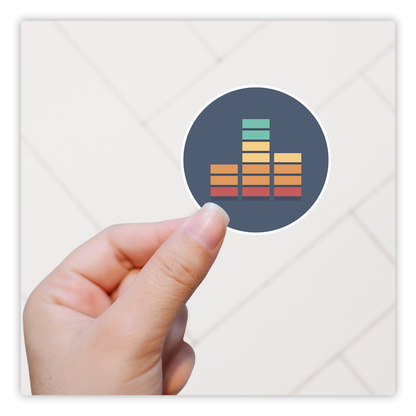 Music Equalizer Die Cut Sticker (1871)