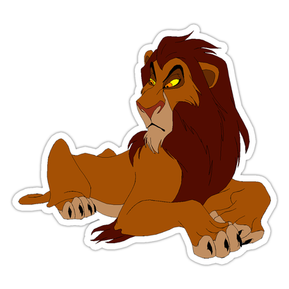 Lion King Scar Die Cut Sticker (1874)