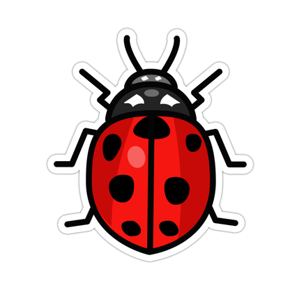 Ladybug Die Cut Sticker (1875)