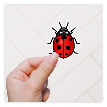 Ladybug Die Cut Sticker (1875)