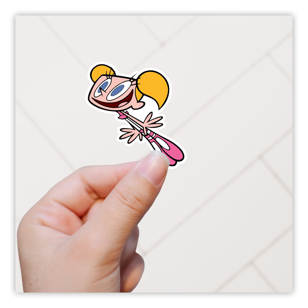 Dexter's Laboratory Dee Dee Die Cut-plakker (1879)