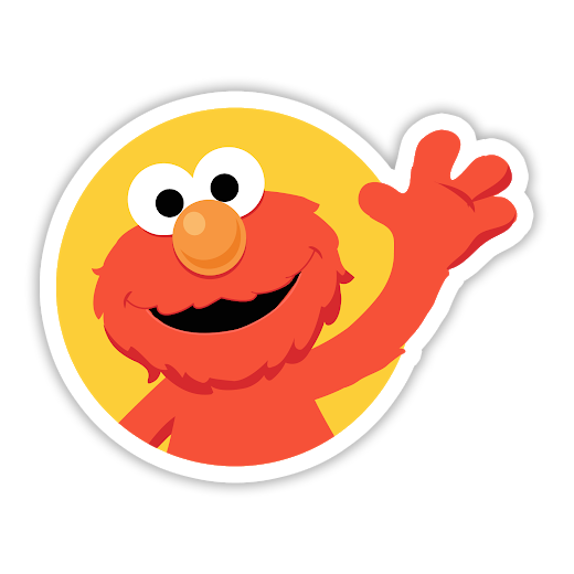 Elmo Sesame Street Die Cut Sticker (1882)