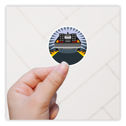 Back to the Future DeLorean Die Cut Sticker (1885)