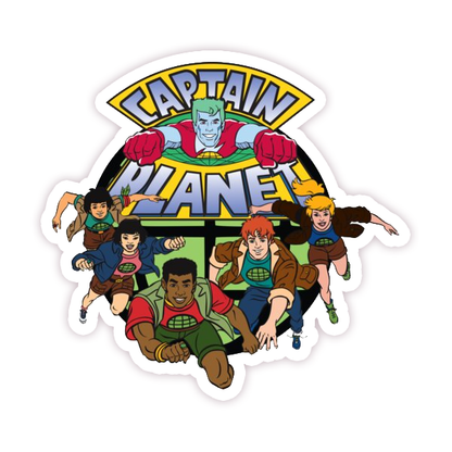 Captain Planet Die Cut Sticker (189)