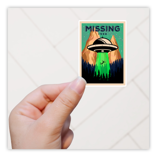 Alien Abduction Poster Die Cut Sticker (1894)