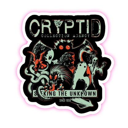 Cryptic Collection Agency Die Cut Sticker (1899)