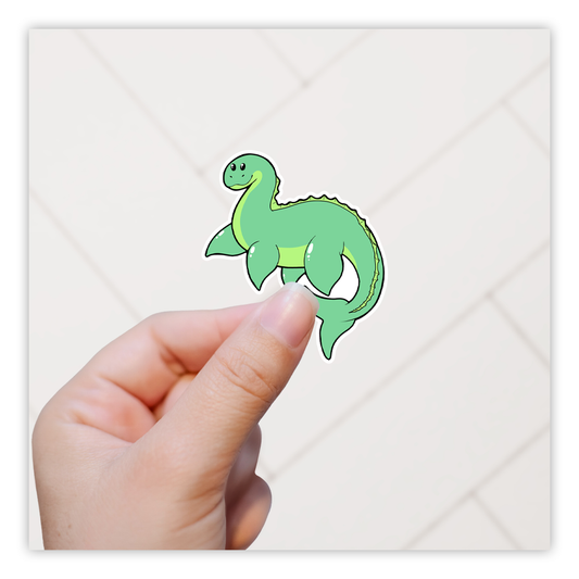 Cartoon Loch Ness Monster Nessy Die Cut Sticker (1902)