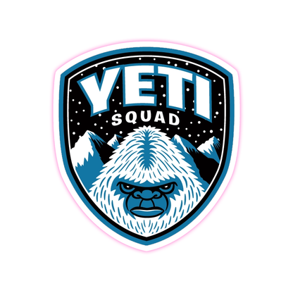 Yeti Squad Die Cut Sticker (1904)