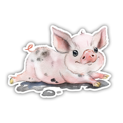 Pig Die Cut Sticker (1913)