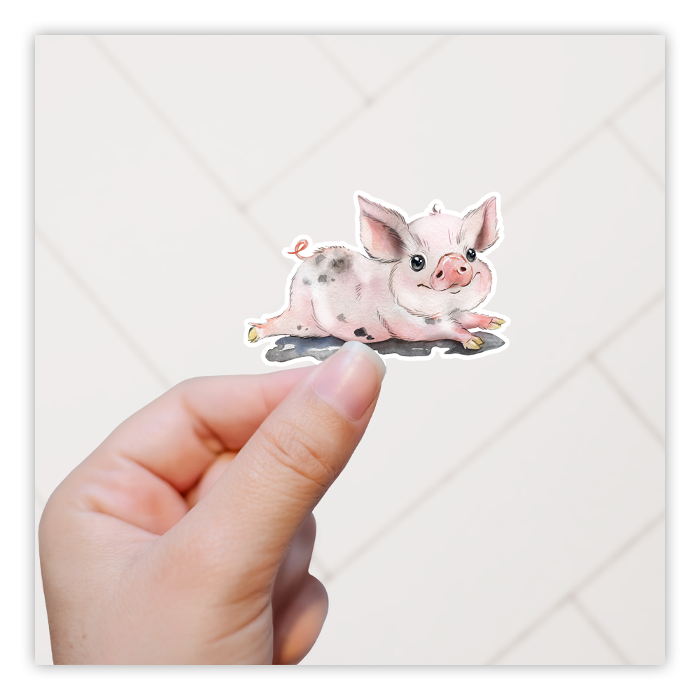 Pig Die Cut Sticker (1913)