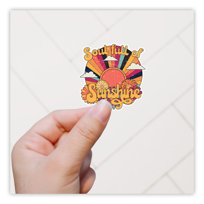 Soul Full Of Sunshine Retro Die Cut Sticker (1920)