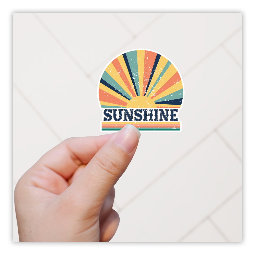 Retro Vintage Sunshine Die Cut Sticker (1928)