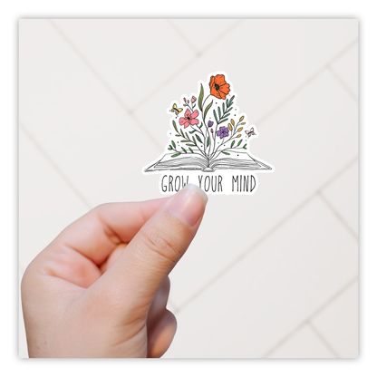 Grow Your Mind Book Wild Flowers Die Cut Sticker (1933)