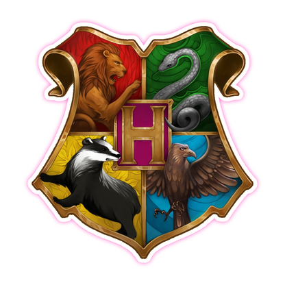 Harry Potter Houses Shield Die Cut Sticker (1946)