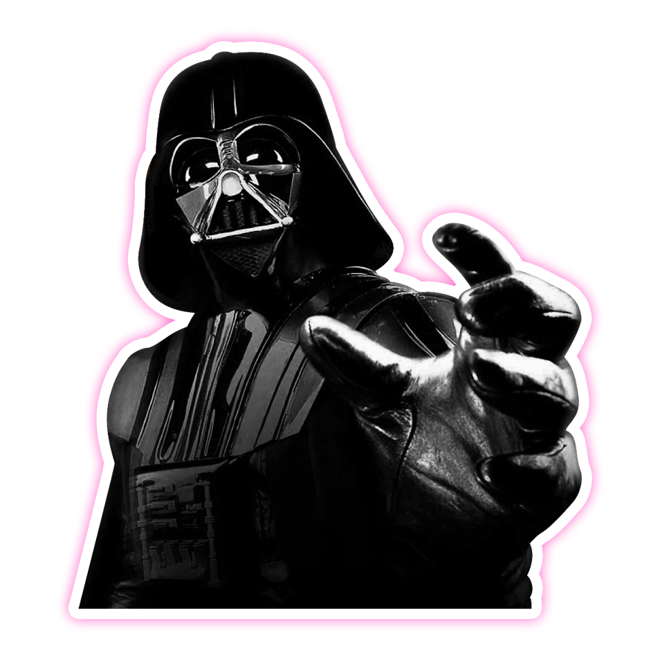 Star Wars Darth Vader Force Choke Die Cut Sticker (1953)