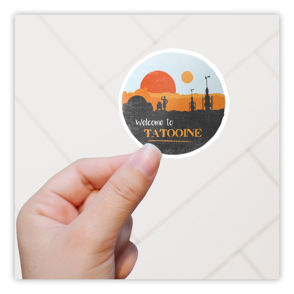 Star Wars Tatooine Die Cut Sticker (1954)