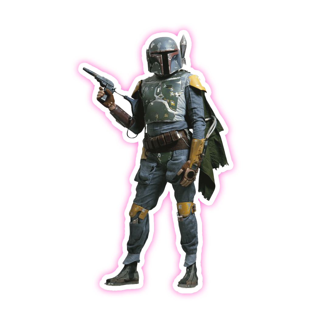 Star Wars Boba Fett Die Cut Sticker (1958)