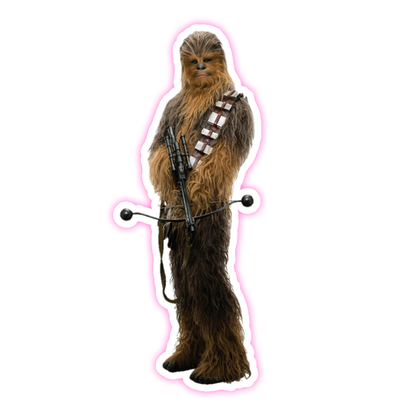 Star Wars Chewbacca with Bowcaster Die Cut Sticker (1959)