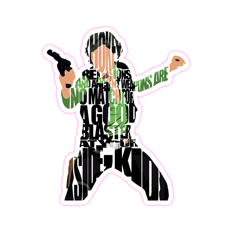 Star Wars Han Solo Die Cut Sticker (1963)