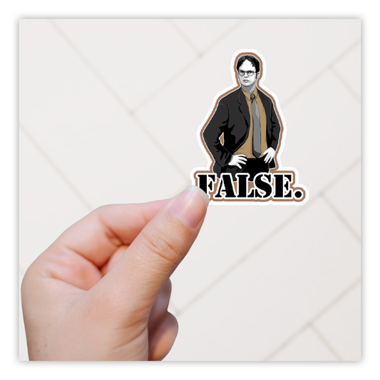 Dwight False The Office Die Cut Sticker (1984)