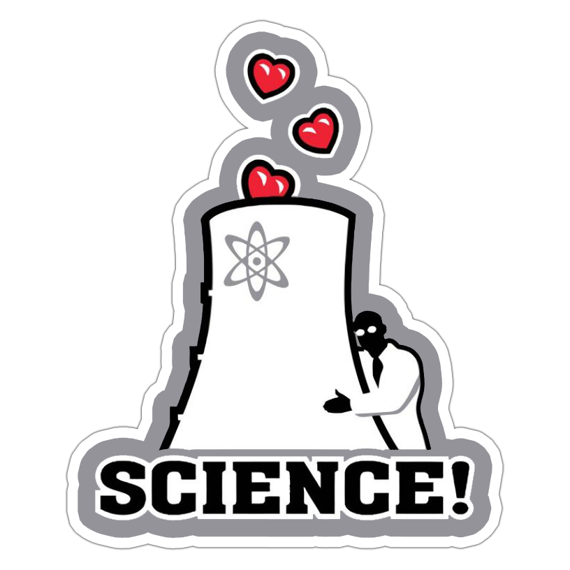 SCEINCE! Nuclear Science Die Cut Sticker (1988)