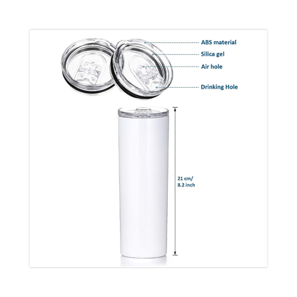 The Matrix Binary Code 20oz Sublimated Metal Tumbler