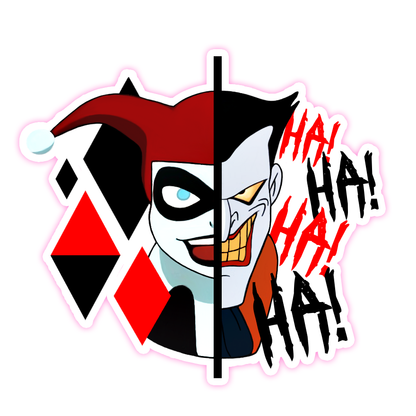 Joker Harley Quinn Die Cut Sticker (2004)