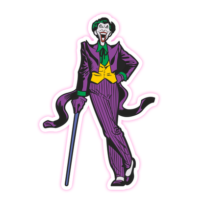 The Joker Batman Animated Die Cut Sticker (2009)