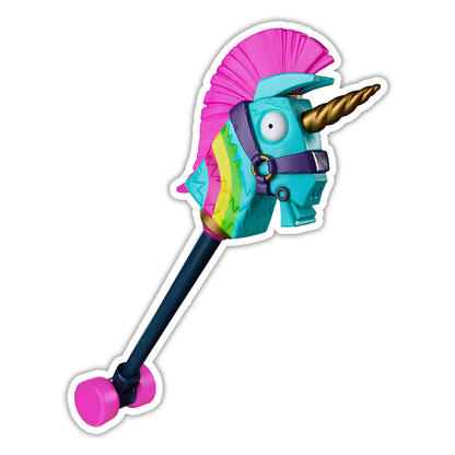 Fortnite Rainbow Smash Pickaxe Die Cut Sticker (2021)