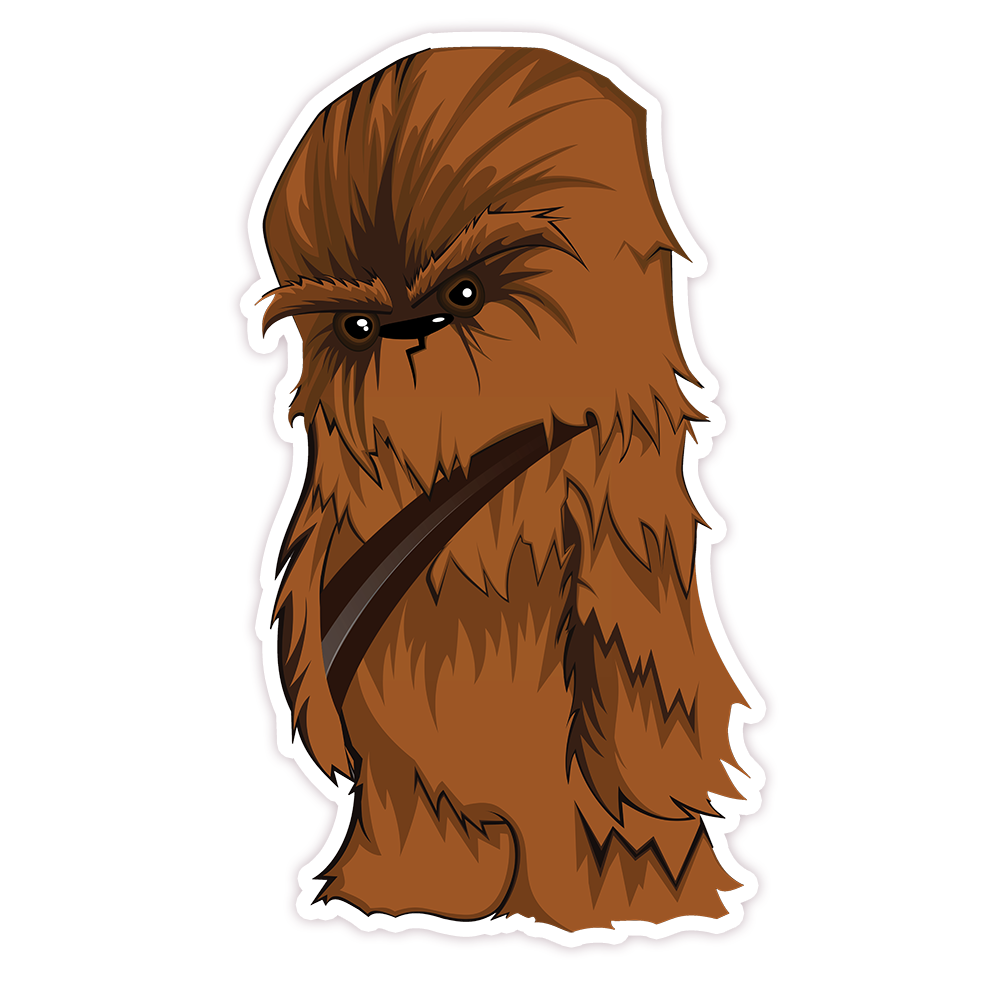 Star Wars Sassy Chewbacca Die Cut Sticker (203)