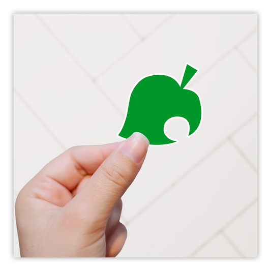 Animal Crossing Leaf Die Cut Sticker