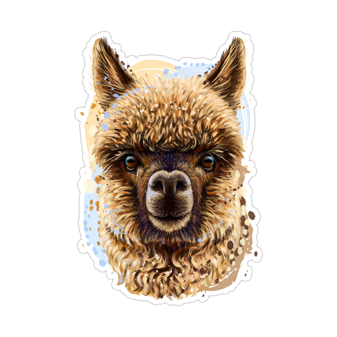 Llama Die Cut Sticker (2074)