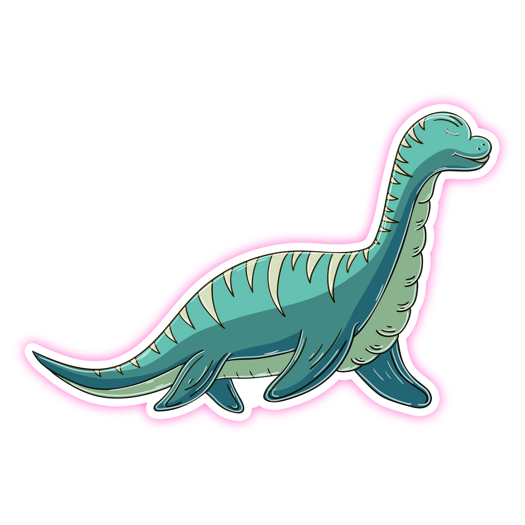 Loch Ness Monster Nessy Die Cut Sticker (2083)