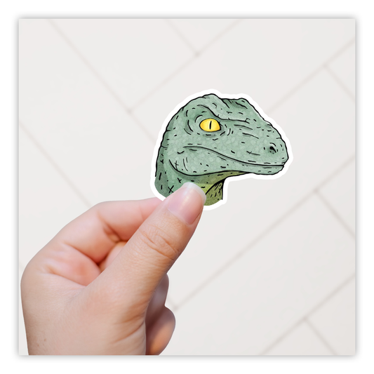 Jurassic Park Velociraptor Die Cut Sticker (2089)