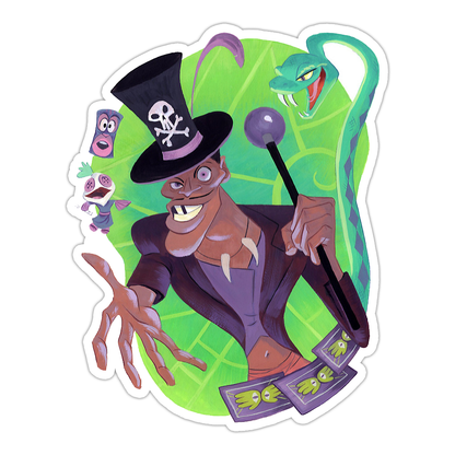 Disney The Princess and the Frog Dr. Facilier Die Cut Sticker (2104)