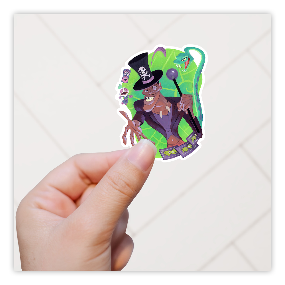 Disney The Princess and the Frog Dr. Facilier Die Cut Sticker (2104)