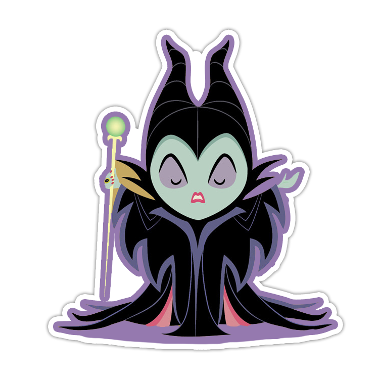 Disney Sleeping Beauty Maleficent Die Cut Sticker (2110)