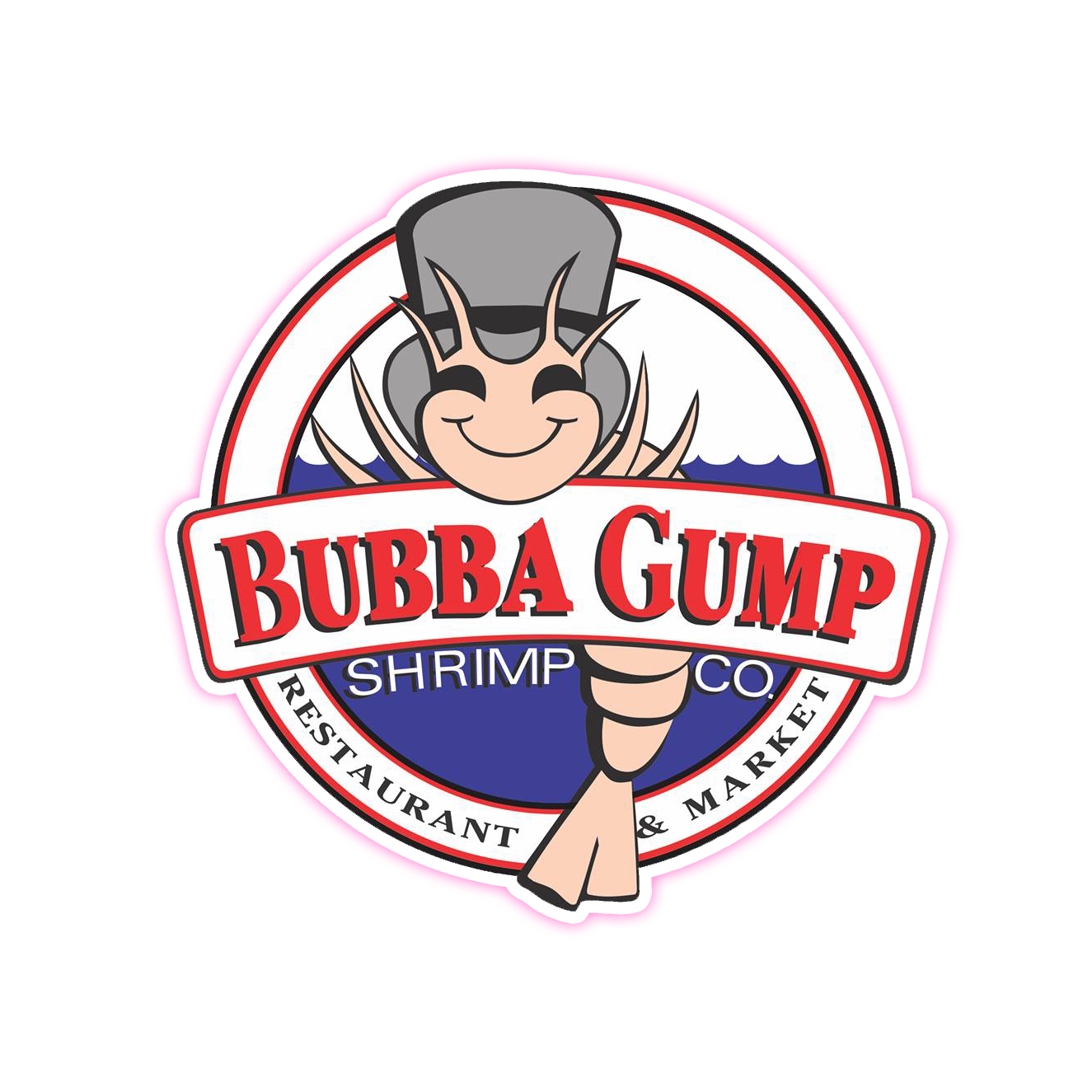 Bubba Gump Shrimp Co Die Cut Sticker (2115)