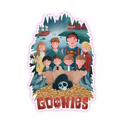 The Goonies Characters Cartoon Die Cut Sticker (2127)