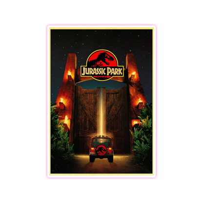 Jurassic Park Movie Poster Die Cut Sticker (2131)