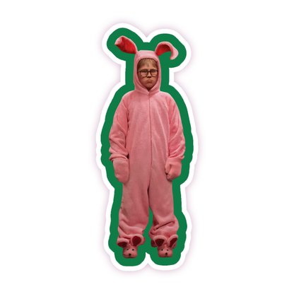 'n Kersverhaal Ralphie in Bunny Suit Die Cut Sticker (215)