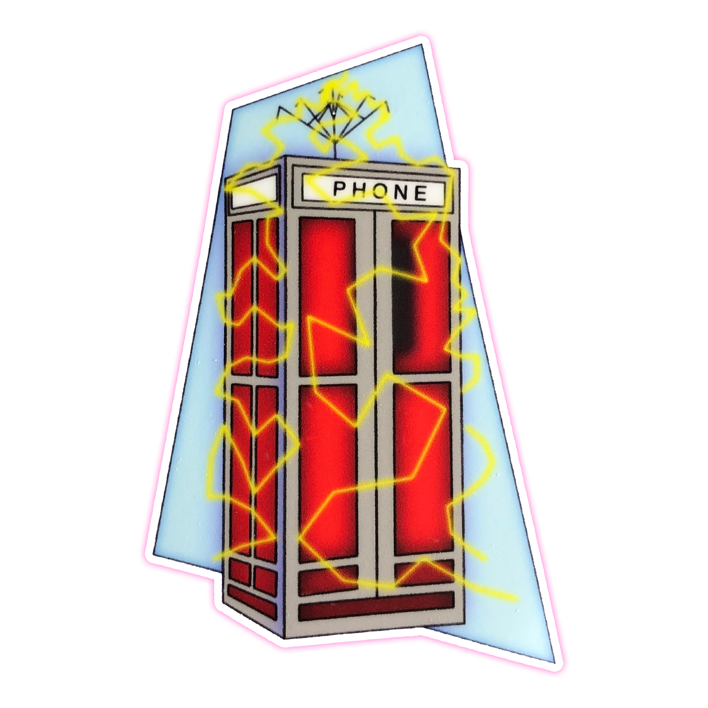 Bill & Ted's Excellent Adventure Phonebooth Die Cut Sticker (2166)