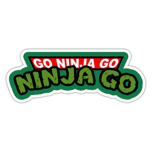 Vanilla Ice Go Ninja Go Teenage Mutant Ninja Turtles TMNT Die Cut Sticker (2169)