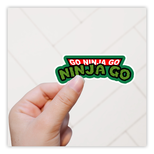 Vanilla Ice Go Ninja Go Teenage Mutant Ninja Turtles TMNT Die Cut Sticker